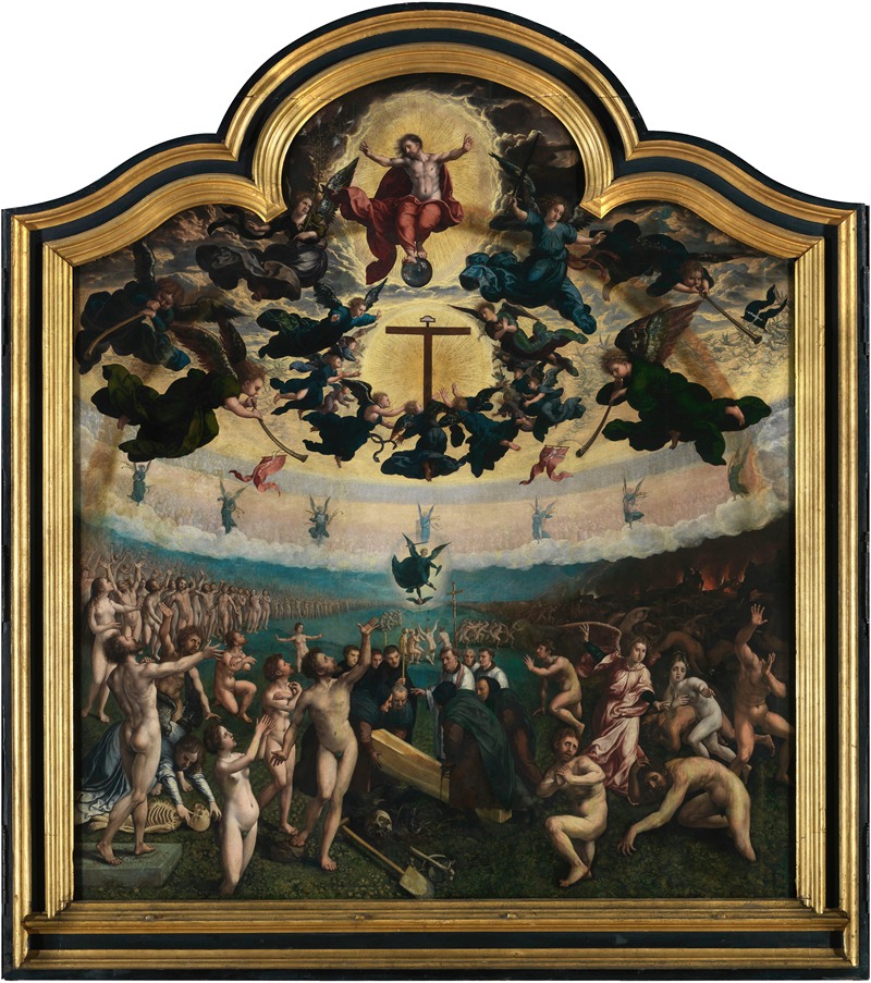 Bernard van Orley - The Last Judgement and the Seventh Act of Mercy; Burying the Dead
