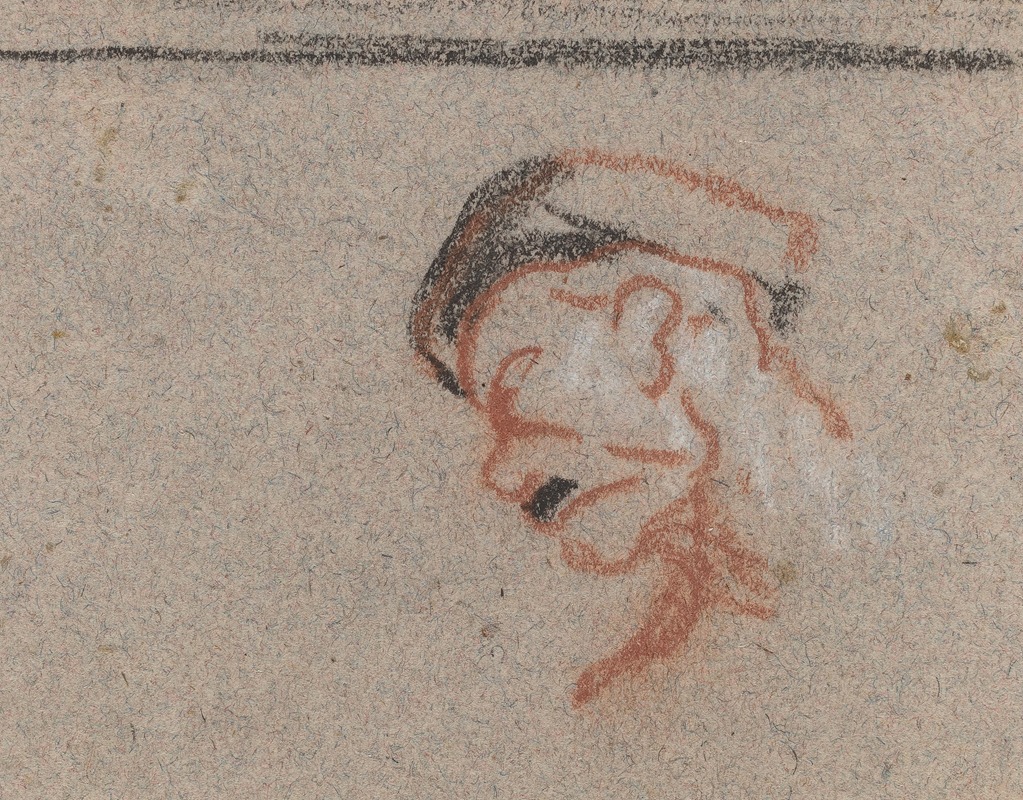 Honoré Daumier - Head of a Man III