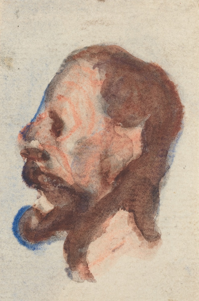 Honoré Daumier - Head of a Man IV