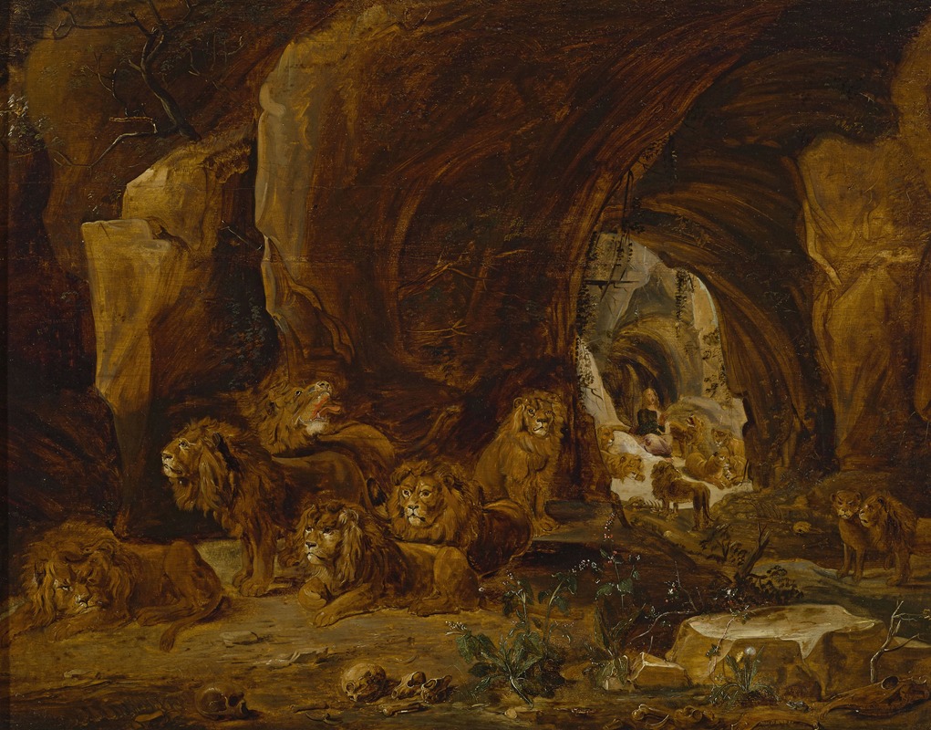 David Teniers The Younger - Daniel in the lions’ den (Daniel 6-17-22, 14-30-39)