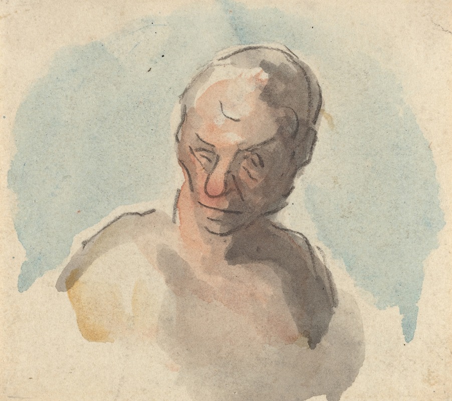 Honoré Daumier - Head of a Man V
