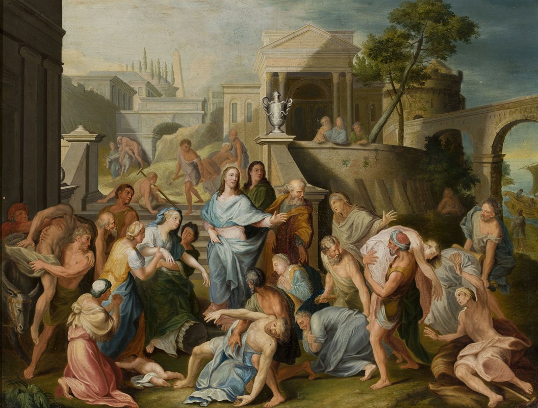 Follower of Jean-Baptiste Jouvenet - Christ healing the sick