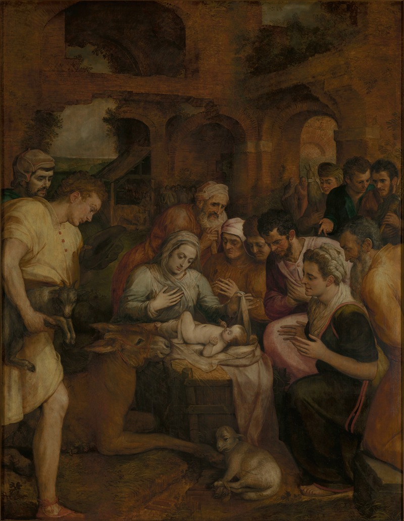 Frans Floris - The Adoration of the Shepherds