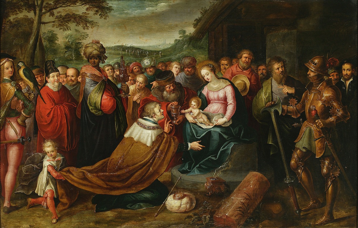 Frans Francken the Younger - Adoration of the Magi (Matthew 2-10-11)