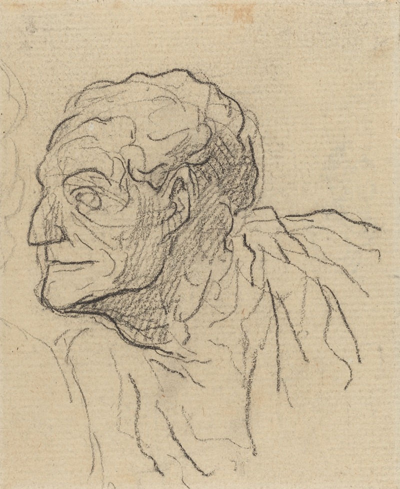 Honoré Daumier - Study of a Man