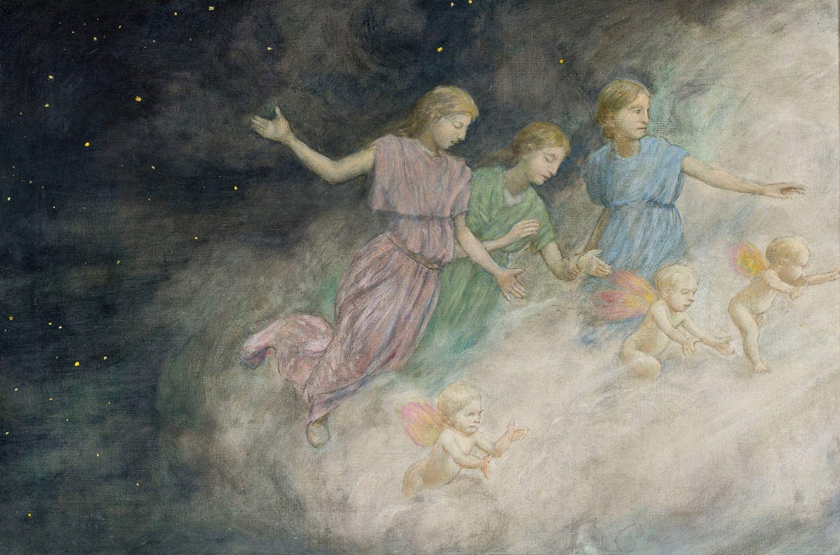 Hans Thoma - Angels – Annunciation
