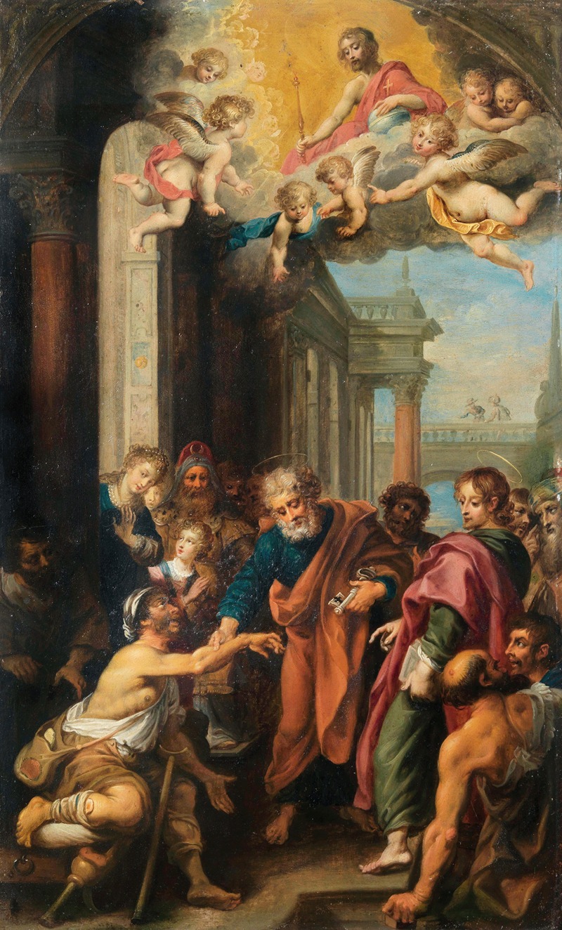 Hendrik van Balen - Saint Peter healing a lame man