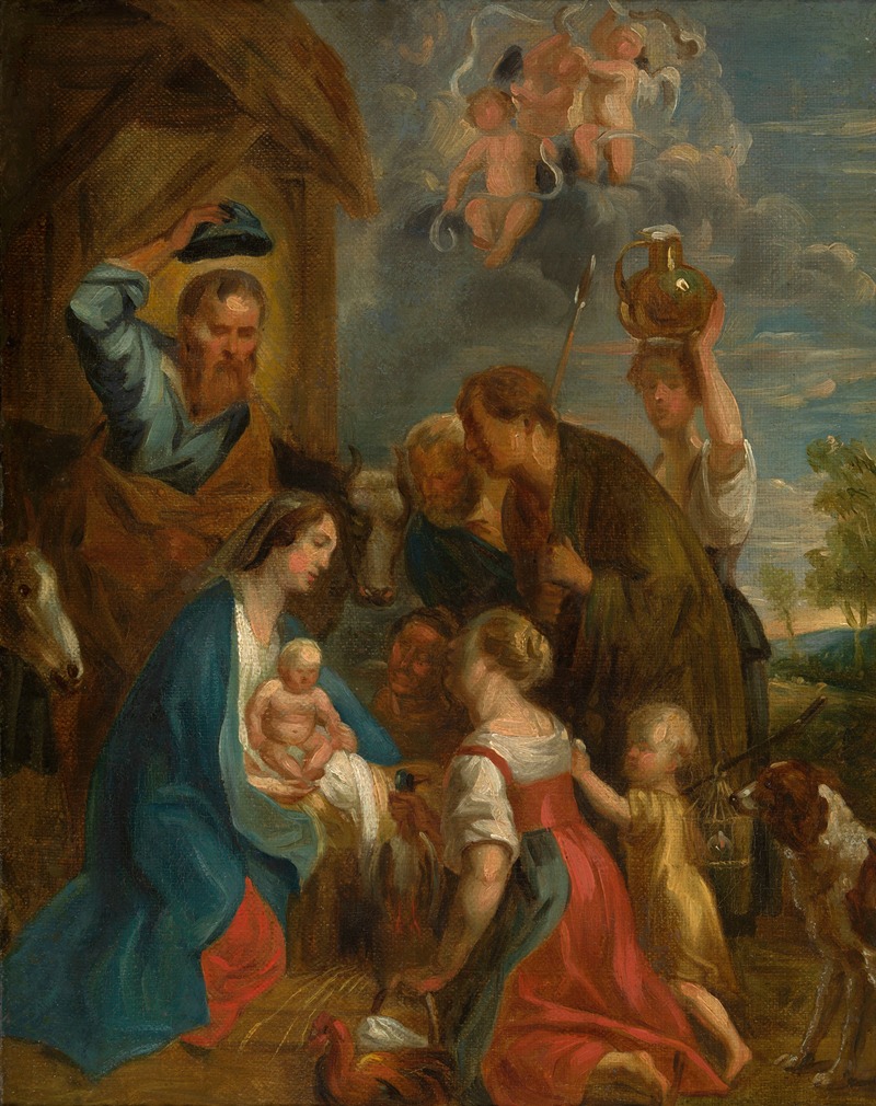 Jacob Jordaens - The Adoration of the Shepherds