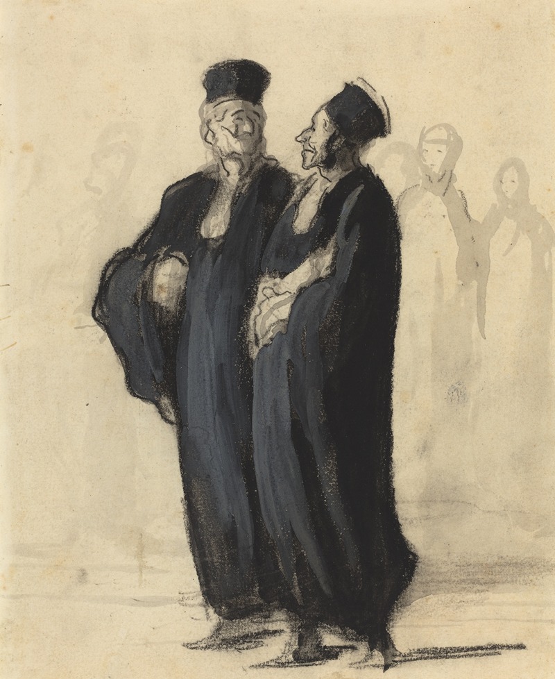 Honoré Daumier - Two Lawyers II