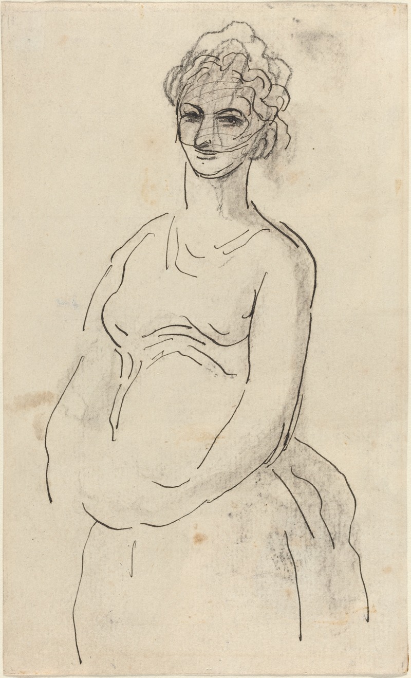Honoré Daumier - Woman with Veil