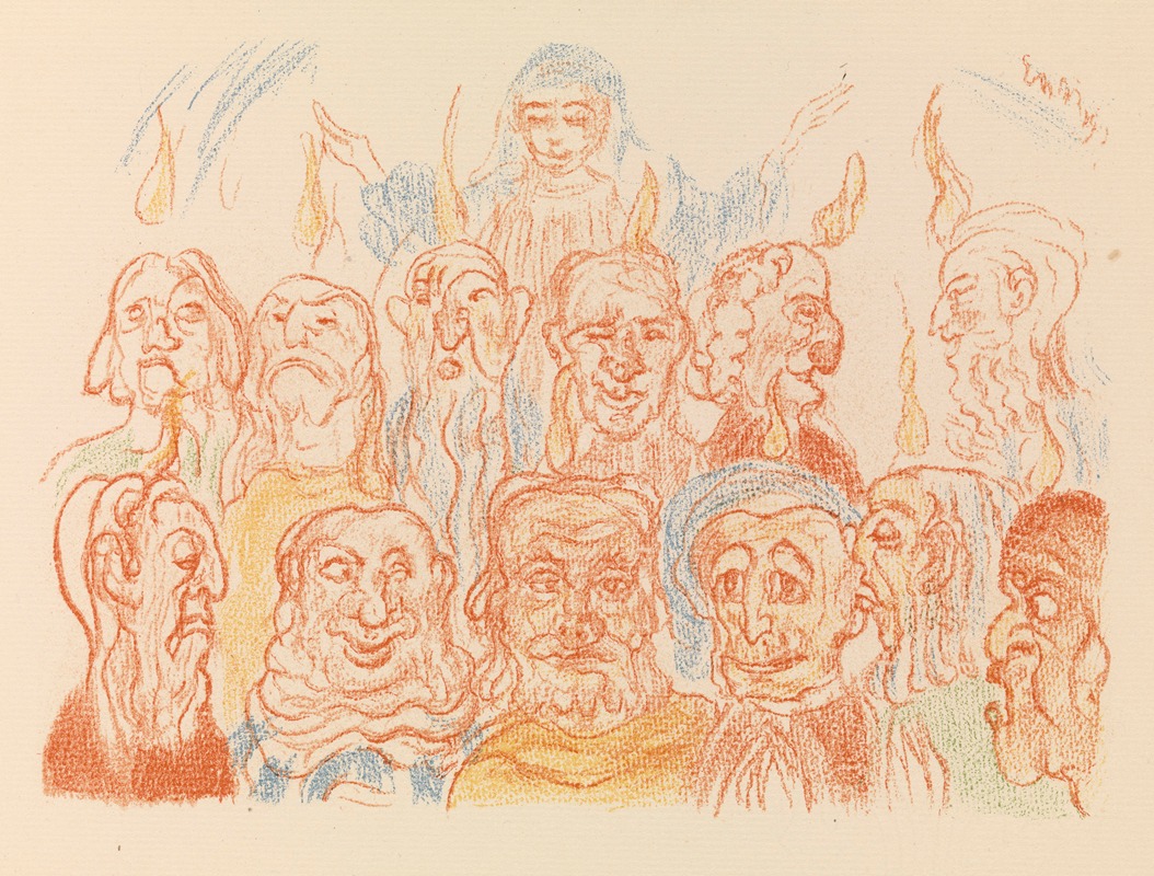 James Ensor - The Holy Ghost Enlightens the Apostles