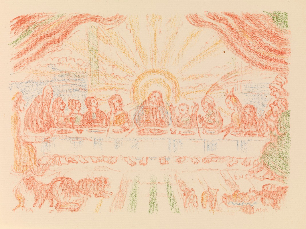 James Ensor - The Last Supper