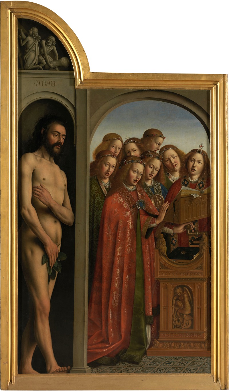 Jan van Eyck - Adam and Singing Angels