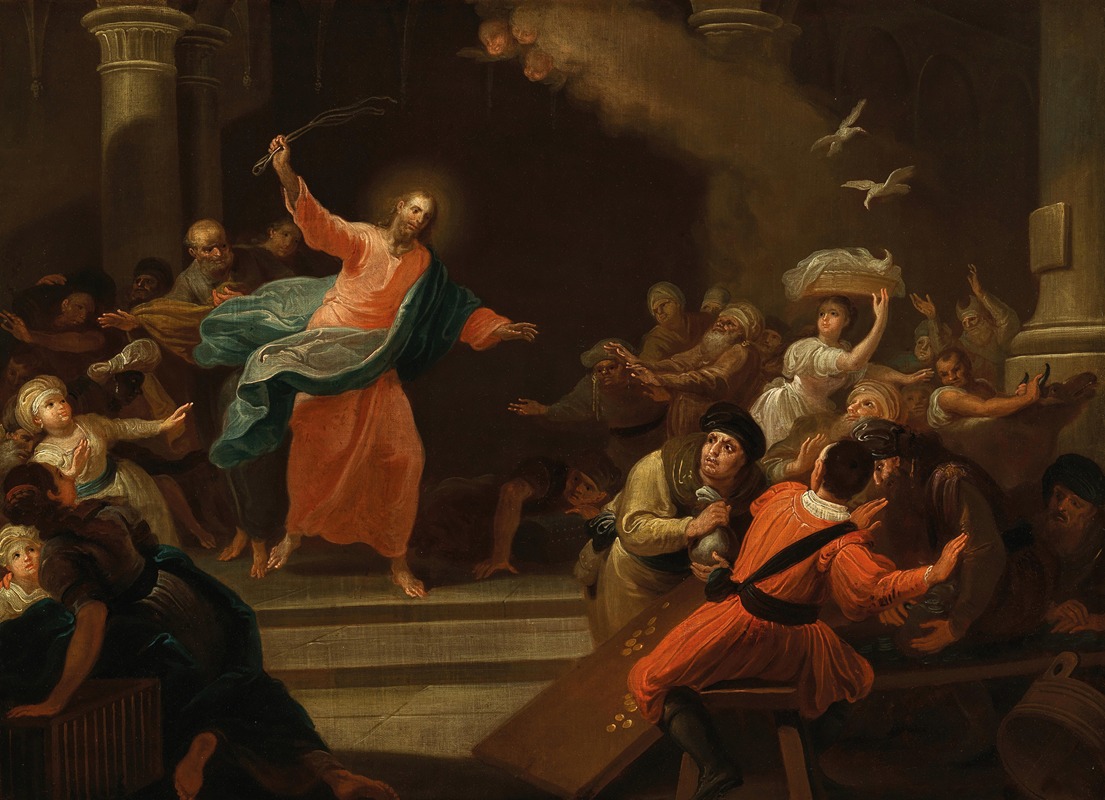 Johann Josef Karl Henrici - Christ driving the money changers from the Temple