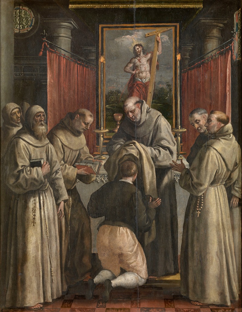 Maerten De Vos - Saint Didacus Receives the Orderly Robe