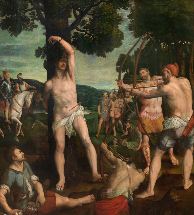 Michiel Coxie - Martyrdom of Saint Sebastian