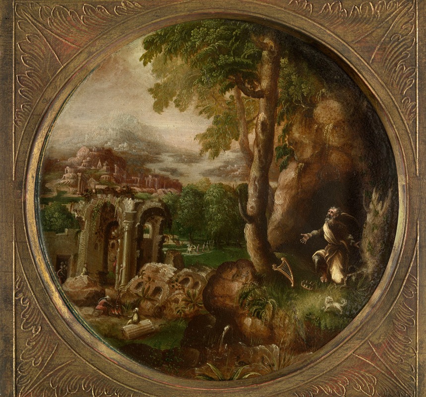 Michiel Gast - King David in a Landscape
