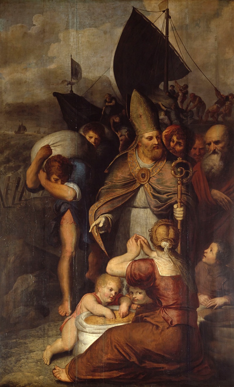 Otto van Veen - During a Famine in Myra Saint Nicholas Saves the People