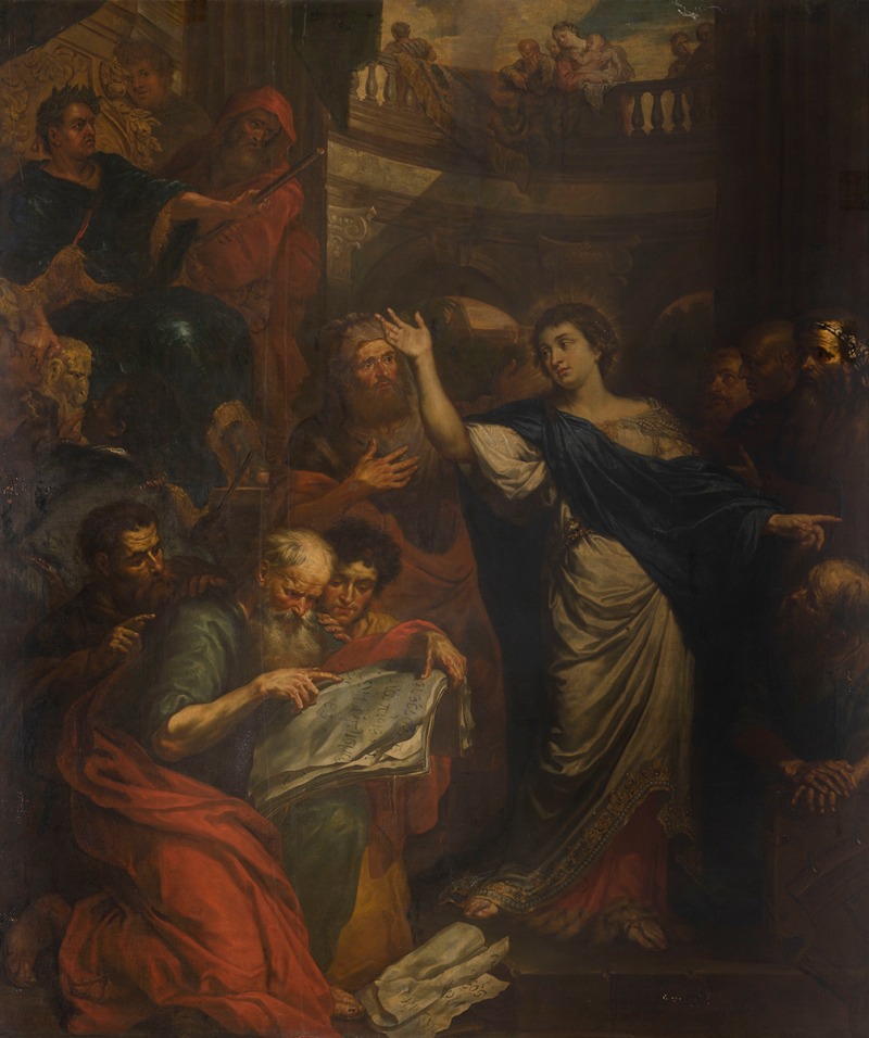Peter Ykens - The Dispute of Saint Catherine of Alexandria with the Fifty Philosophers