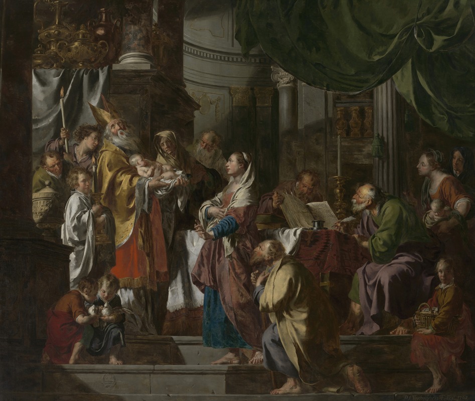 Pieter Jozef Verhaghen - De presentatie van Jezus in de tempel