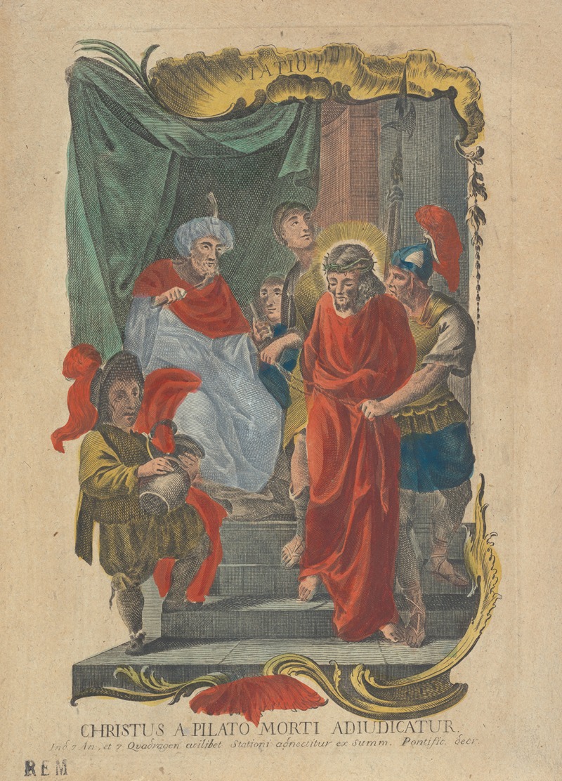 Remondini family - Christus a Pilato Morti Adiudicatur