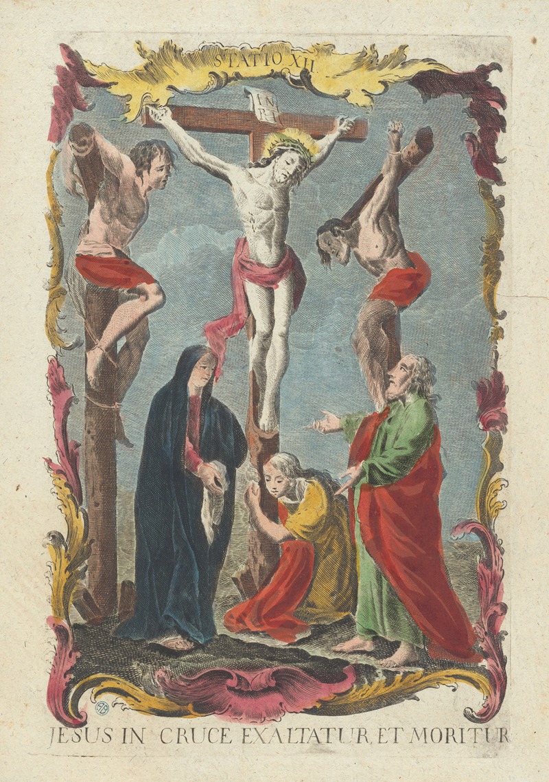 Remondini family - Jesus In Cruce Exaltatur Et Moritur