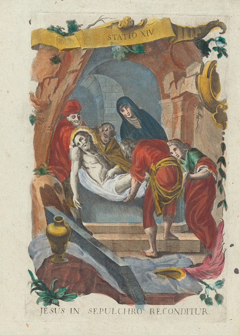 Remondini family - Jesus in Sepulchro Reconditur