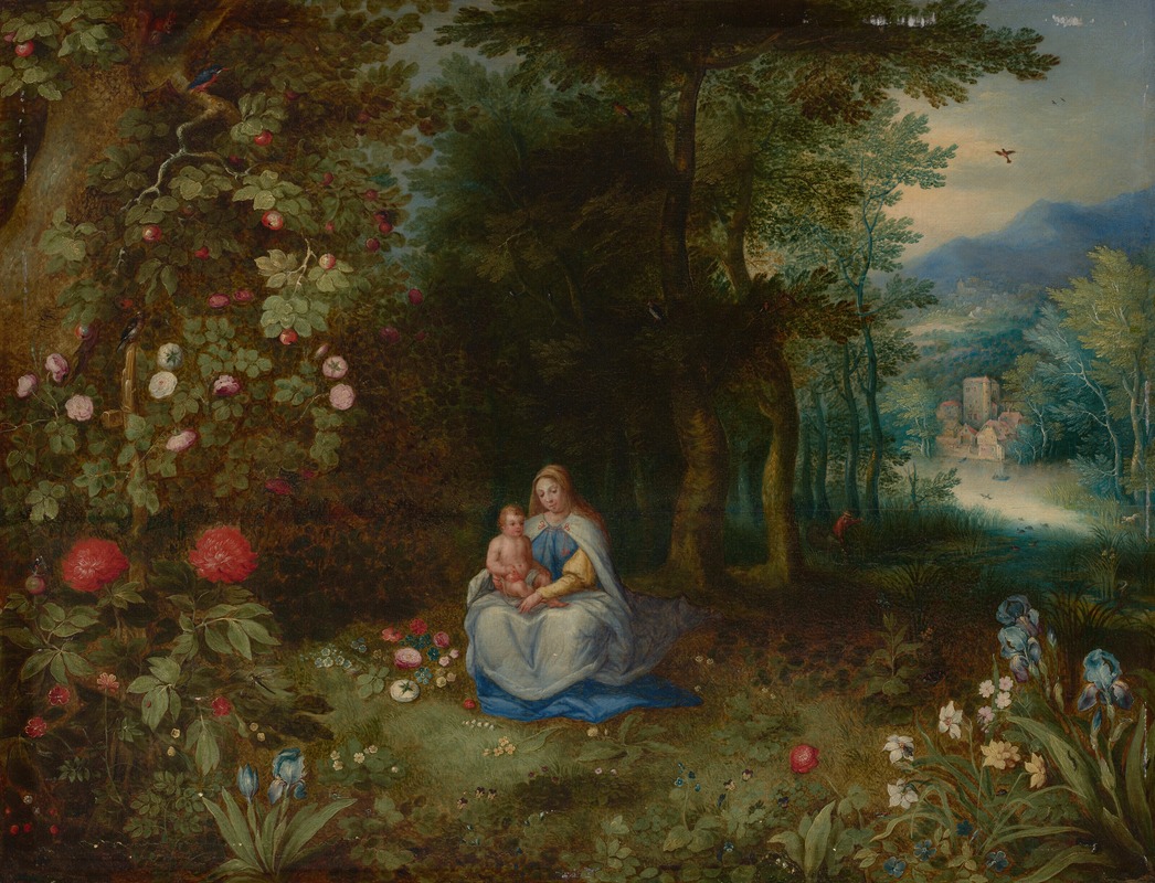 Abraham Govaerts - The Virgin and Child in a wooded landscape