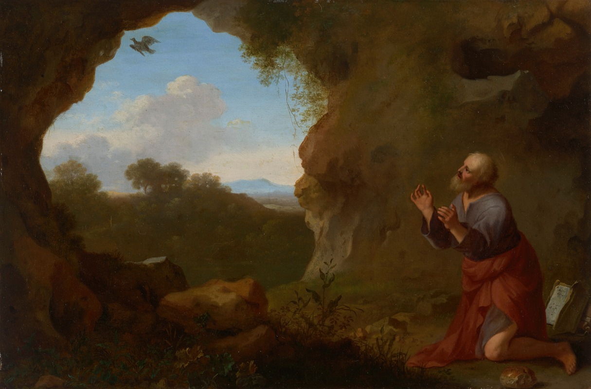 Cornelis Van Poelenburch - Elijah fed by the raven