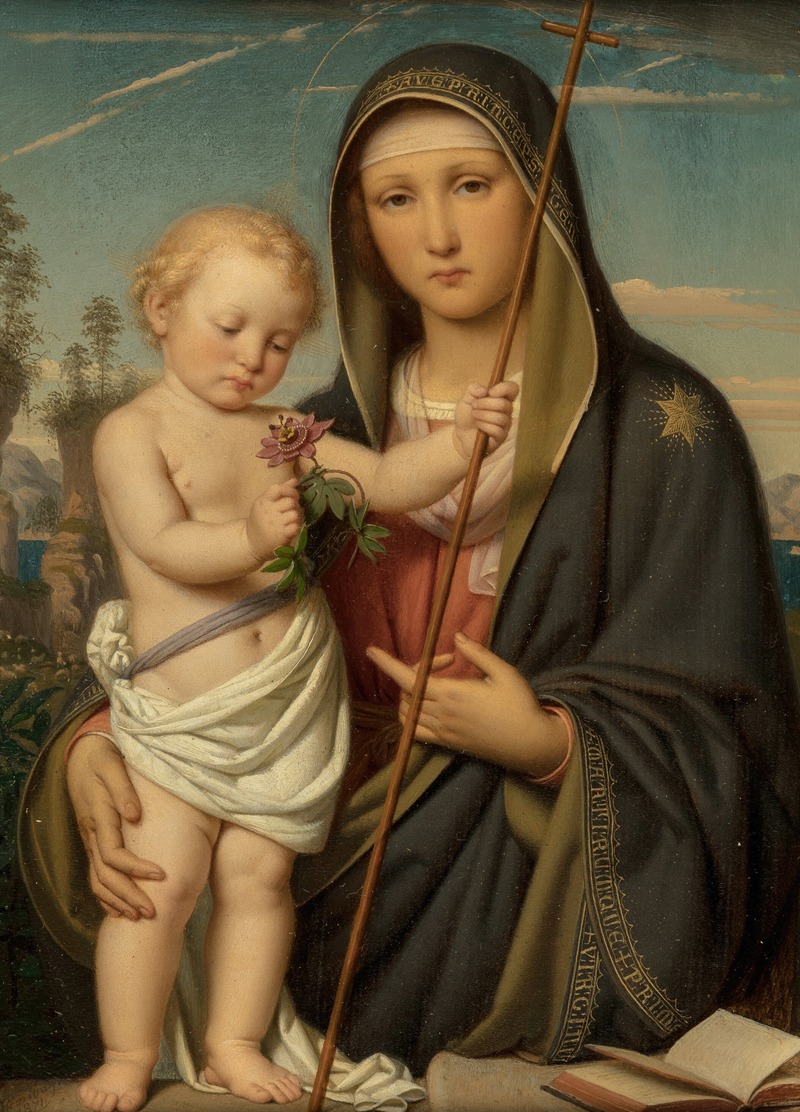Franz Ittenbach - The Madonna of the Passion Flower (Ecce agnus Dei)