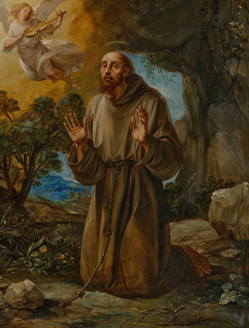 Giuseppe Cesari - Saint Francis at prayer