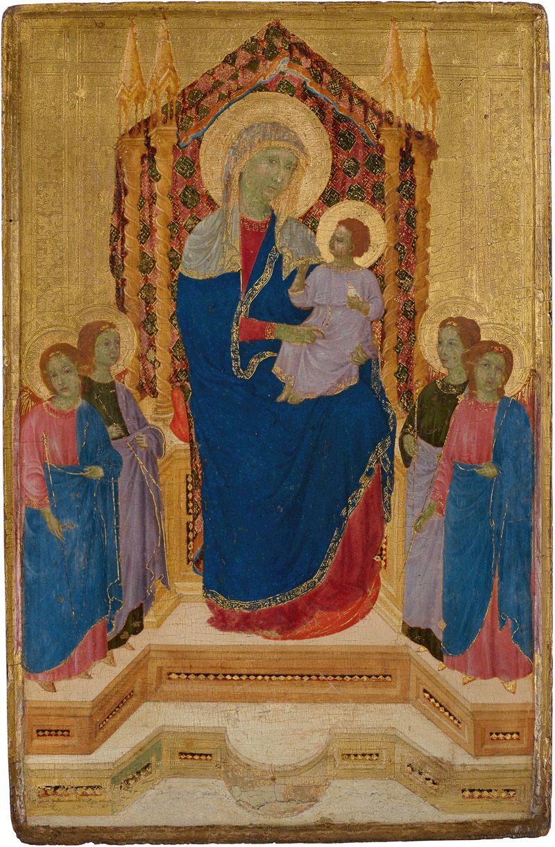 Lippo Di Benivieni - The Madonna and Child enthroned with Four Angels
