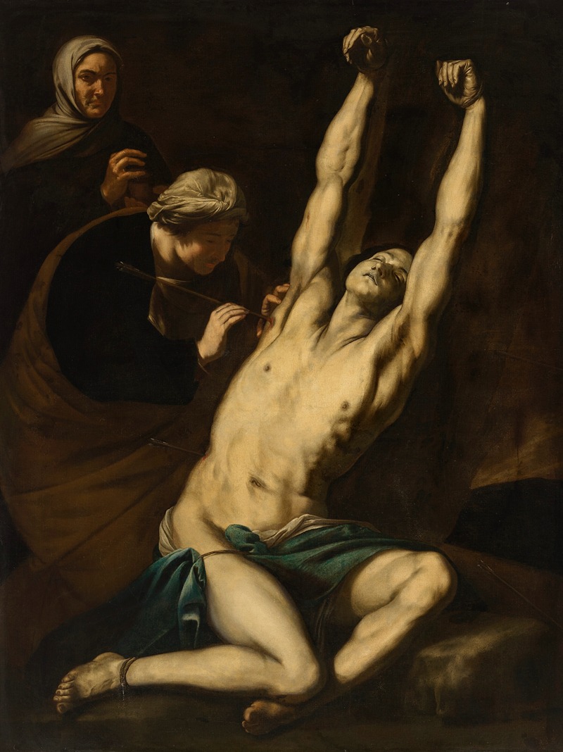 Luca Giordano - Saint Sebastian tended by Saint Irene