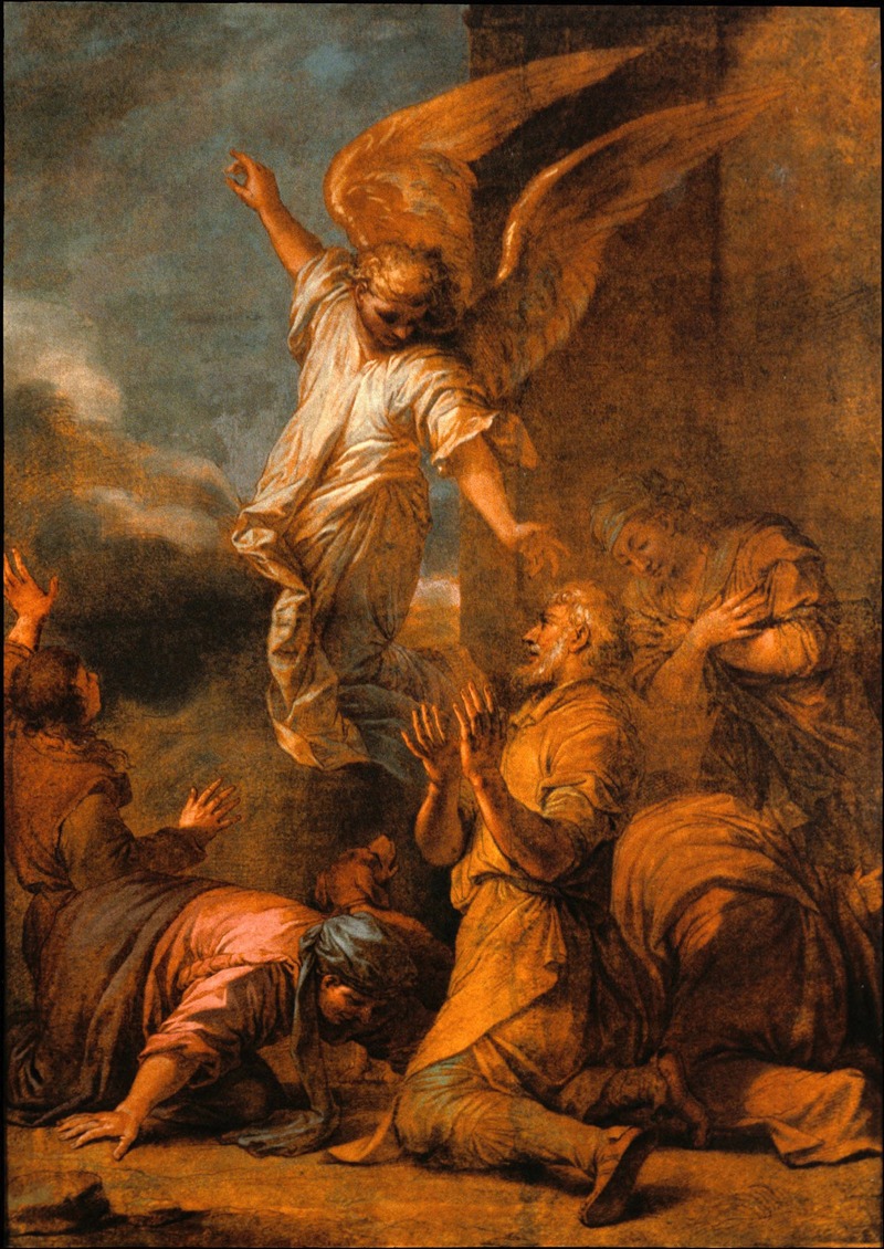 Salvator Rosa - The Angel Leaving the House of Tobias
