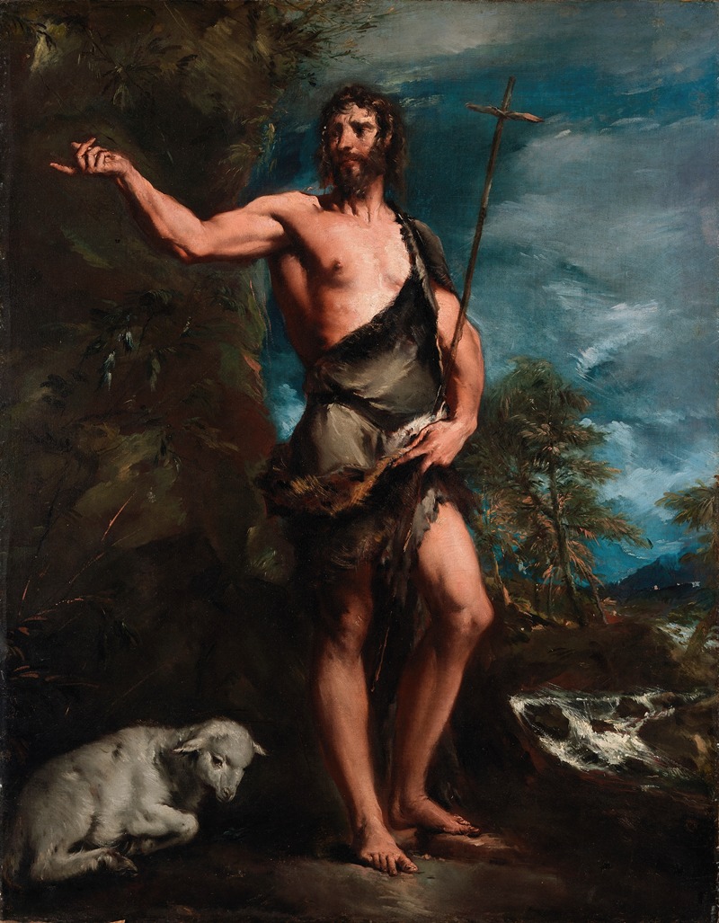 Antonio Guardi - Saint John the Baptist in the Wilderness (After Titian)