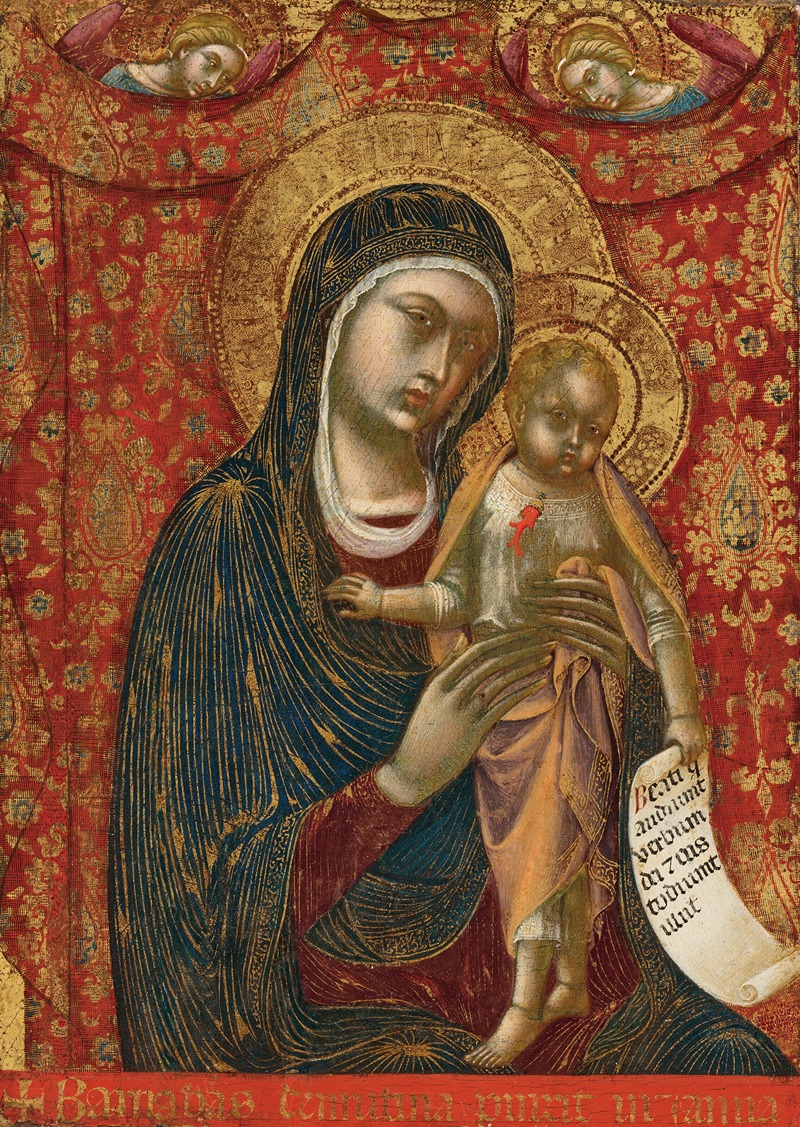 Barnaba Da Modena - Madonna and Child with two angels