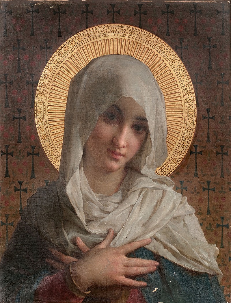 Émile Munier - La Vierge en buste