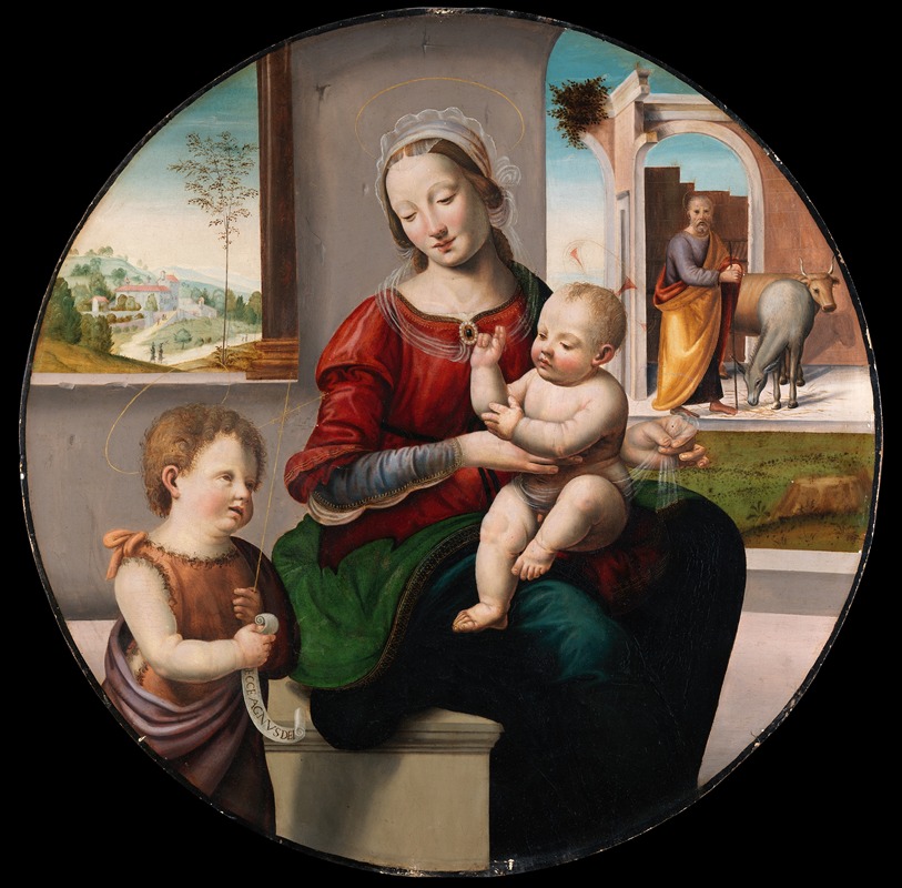 Fra Bartolommeo - The Holy Family with Saint John the Baptist