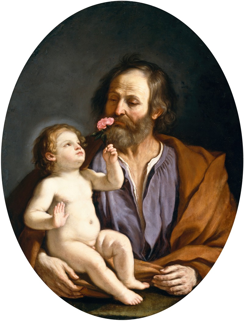 Guercino - Saint Joseph with the Christ Child
