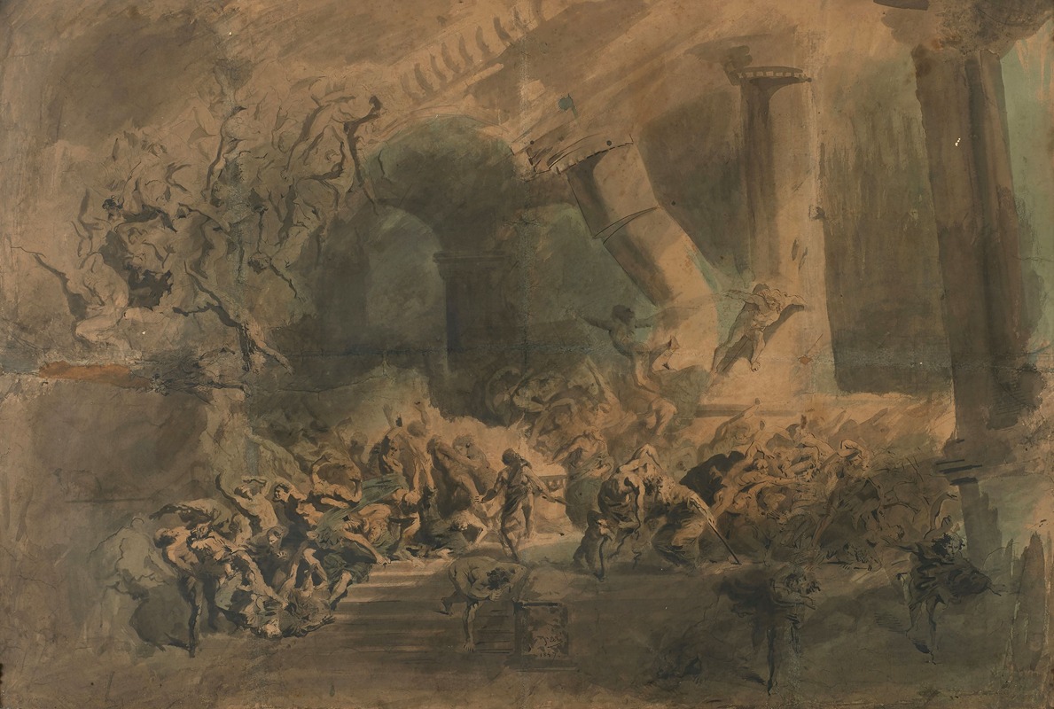 Gustave Doré - Samson dans le temple de Dagon
