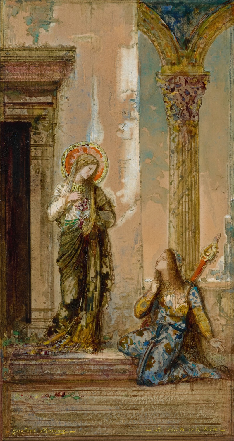 Gustave Moreau - La Sainte et le Poète