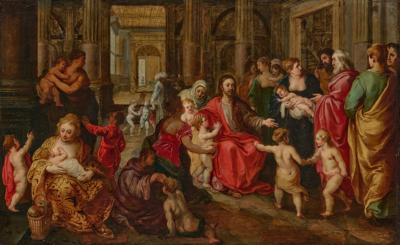 Hendrik van Balen - Christ blessing the Children