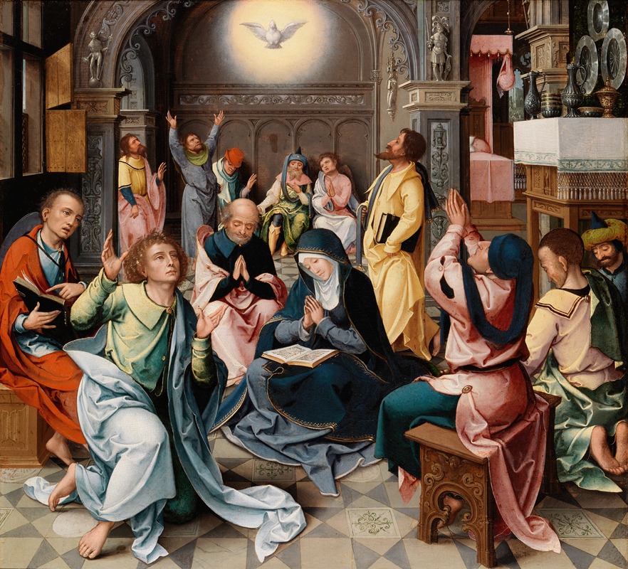 The Master of 1518 - The Descent of the Holy Ghost