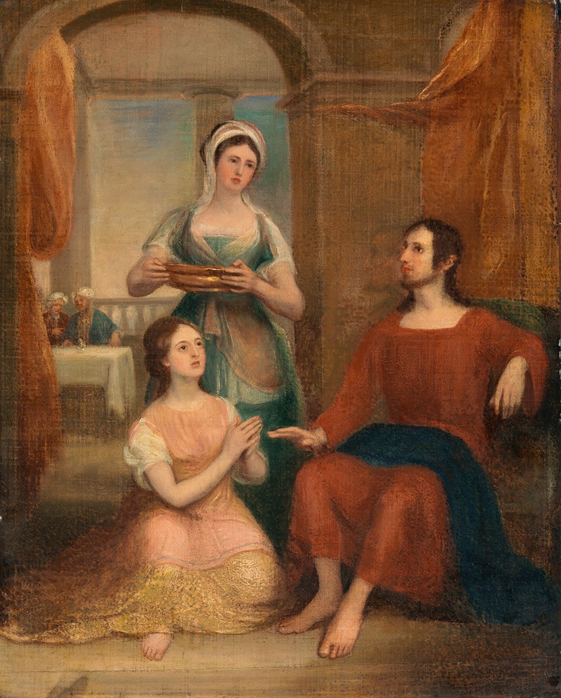 Thomas Clement Thompson - Christ in the House of Martha and Mary