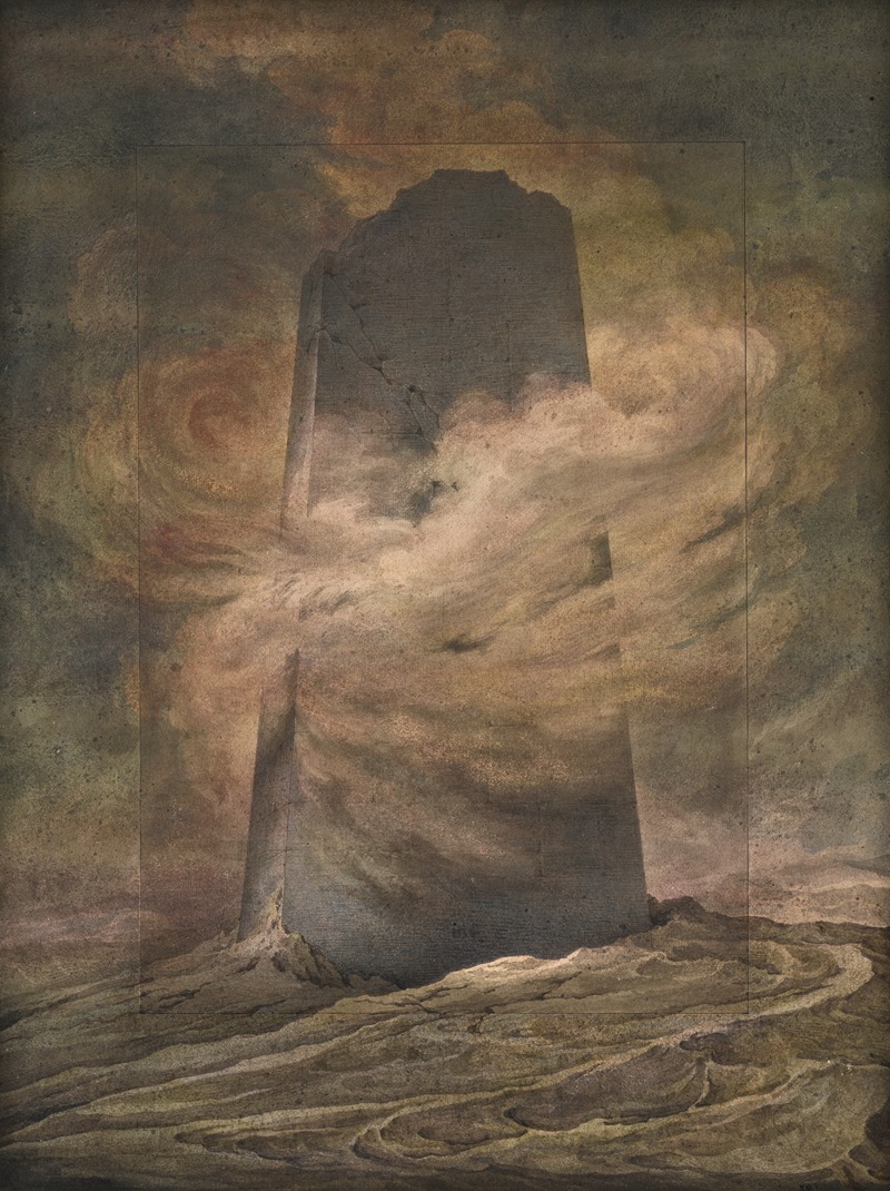 David Humbert de Superville - The ruinous tower of Babel