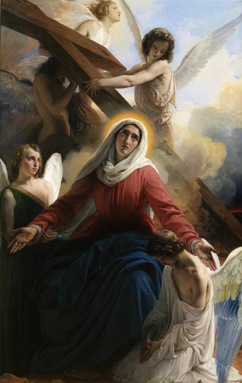 Francesco Hayez - La Vergine addolorata con gli angioli e i segni della passione