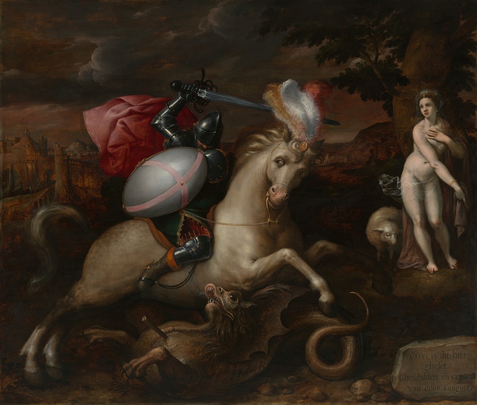 Gillis Coignet - Saint George Defeating the Dragon