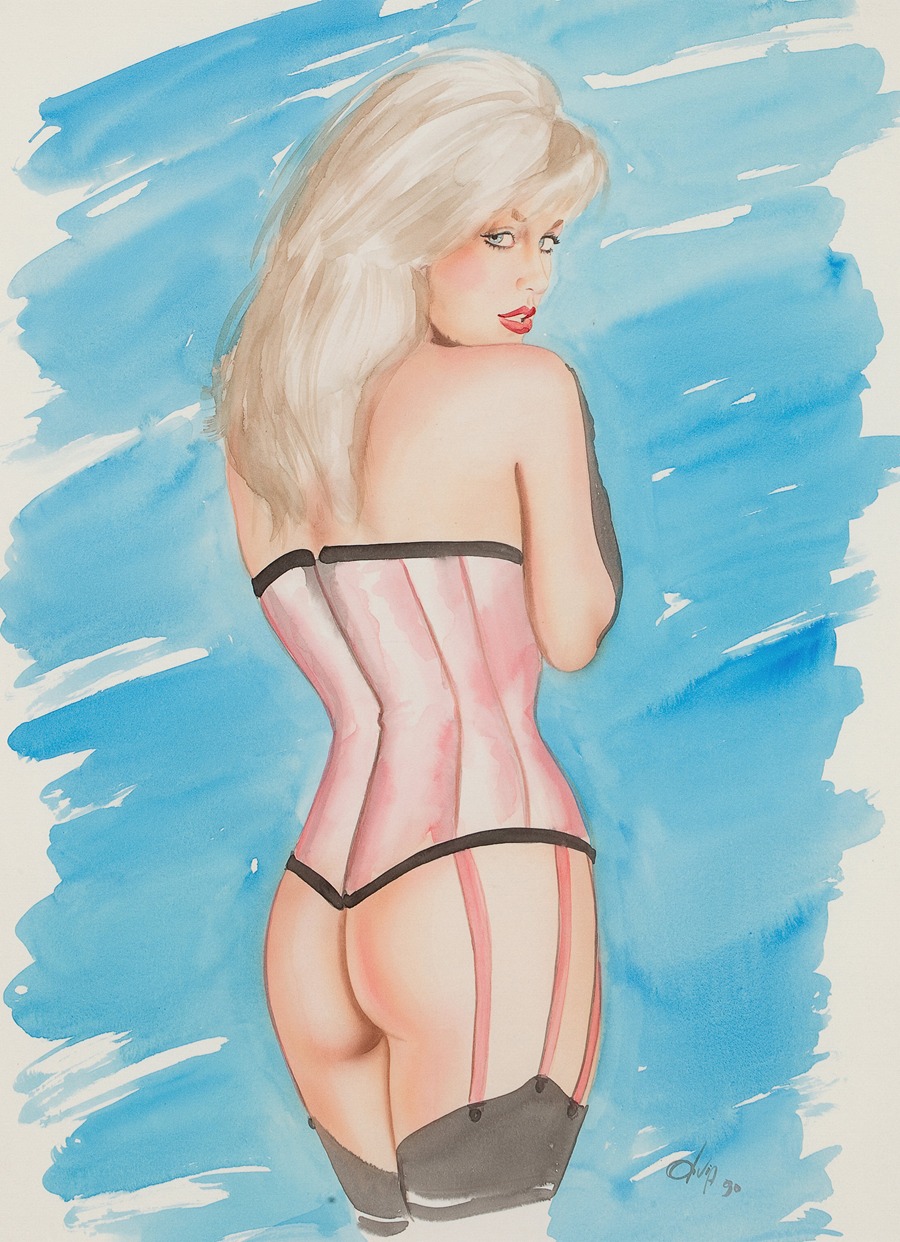 Olivia De Berardinis - Looking Over Her Shoulder, Pamela Anderson