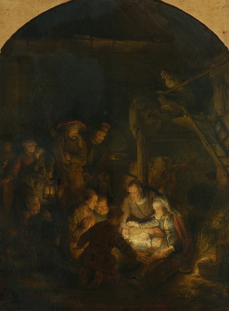 Rembrandt van Rijn - The Adoration of the Shepherds