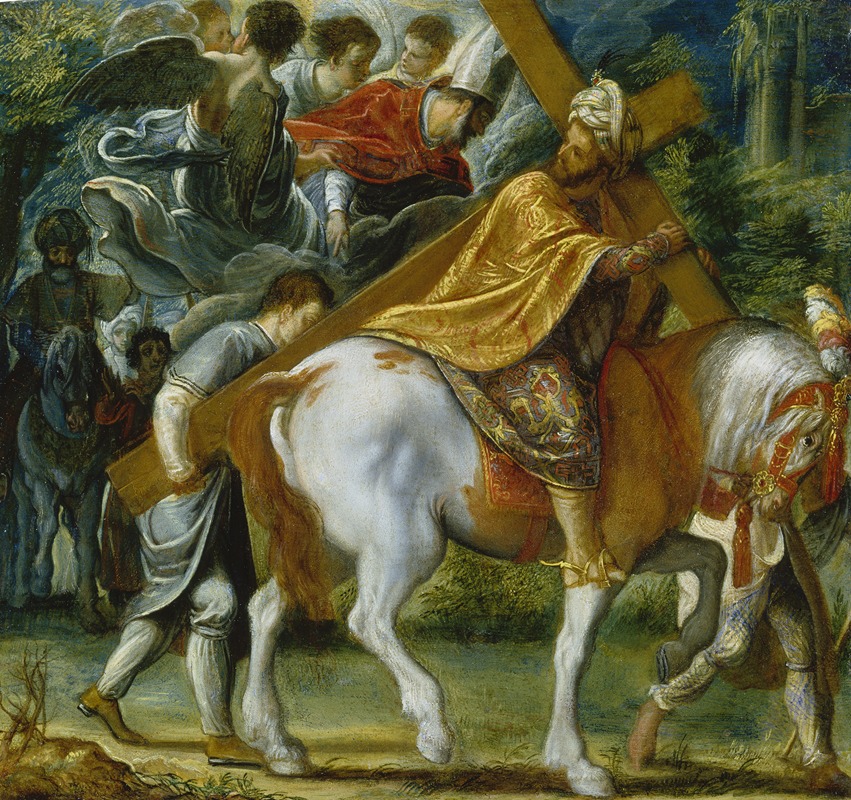 Adam Elsheimer - Heraclius on Horseback with the Cross
